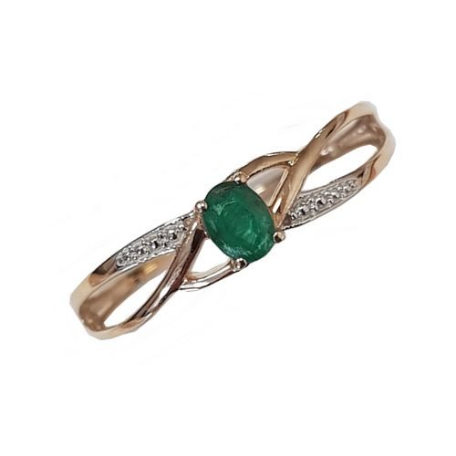 bijouterie pinto jussey 19795EM9 Bague Or 18k Emeraude T52