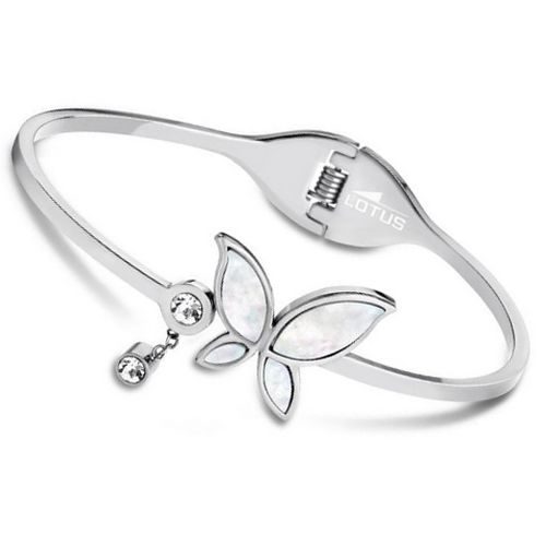 bijouterie pinto jussey LS1794-2-1 bracelet acier femme Lotus Style papillon
