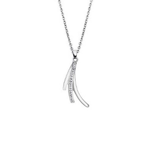LS1949/1/1 Collier acier femme Lotus Style 3 branches
