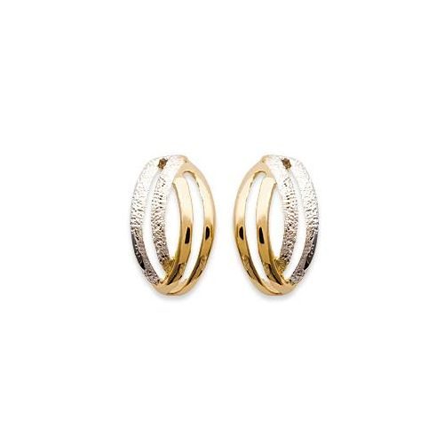 bijouterie pinto jussey 2336601 Boucles d'oreille plaqué or demi créole