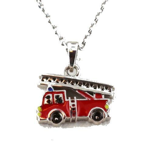 bijouterie pinto jussey C2518 Collier argent enfant pompier