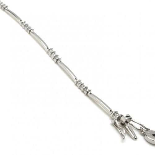bijouterie pinto jussey 15324-P Bracelet argent barrette oxydes haute de gamme