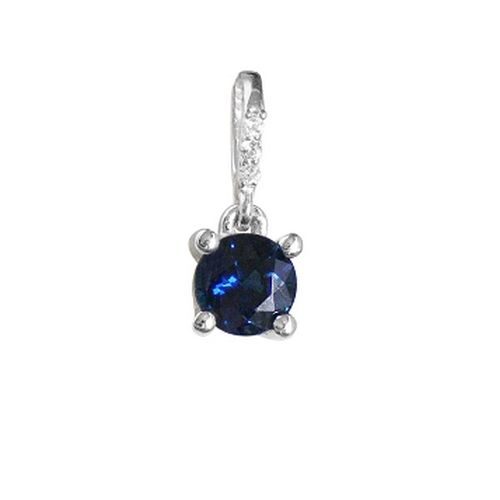 bijouterie pinto jussey par14sz Pendentif Or 18k Gris Saphir