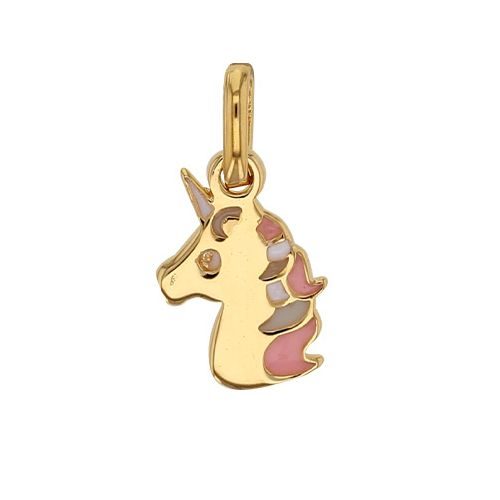 bijouterie pinto jussey 326785L Pendentif enfant plaqué or licorne
