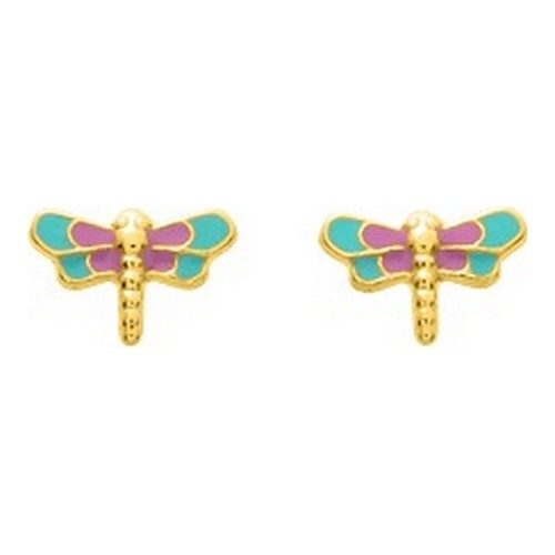 bijouterie pinto jussey 8026V Boucles d'oreille Or 18k Vis Libellules