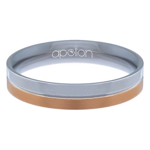 bijouterie pinto jussey ht 116 Alliance Titane bicolor rosé 4mm