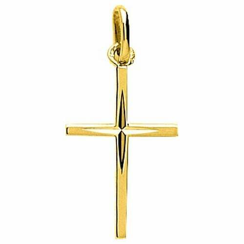 Pendentif Or 18k Croix Bijouterie PINTO à Jussey en Haute-Saône