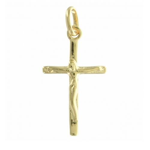 bijouterie pinto jussey Médaille Croix Plaqué or 1004036