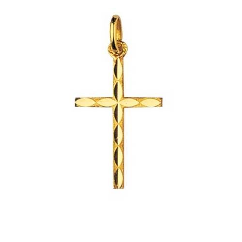 bijouterie pinto jussey Médaille Croix Plaqué or 136106