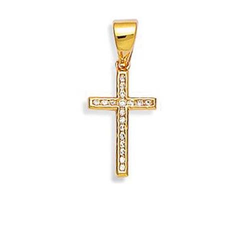 bijouterie pinto jussey Médaille Croix Plaqué or H751H