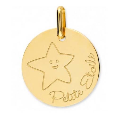 bijouterie pinto jussey MX1034 Médaille or 9K "Petite étoile"