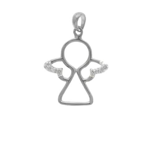 bijouterie pinto jussey Médaille or 18K Gris Ange diamants