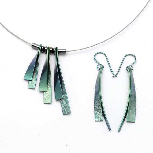 Bijouterie pinto jussey Parure Collier et Boucles assortie Vert 05240
