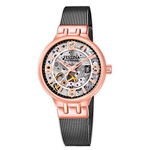 Montre femme Festina F20581/3 automatique squelette