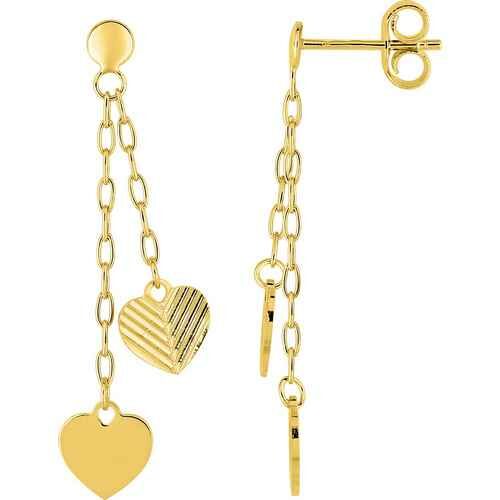 Boucles d'oreille Or 18k cœurs pendants 2.7275.00