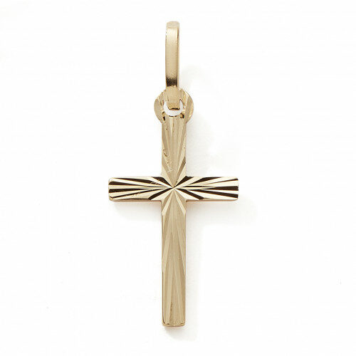Pendentif Or 9k Mini CroixBijouterie PINTO à Jussey en Haute-Saône