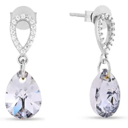 Boucles d'oreille Spark Pear Drop A495W Bijouterie PINTO à Jussey