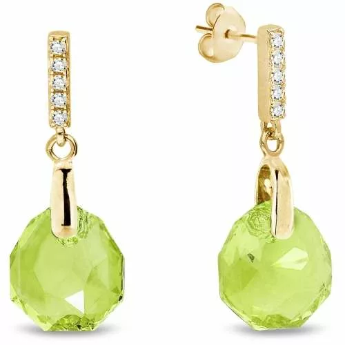 Boucles d'oreille Spark doré cristal Swarovski Calathea G0400CG