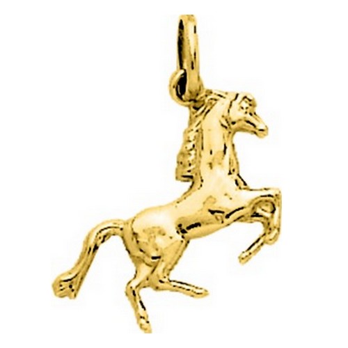 Pendentif Plaqué or cheval cabré 136212