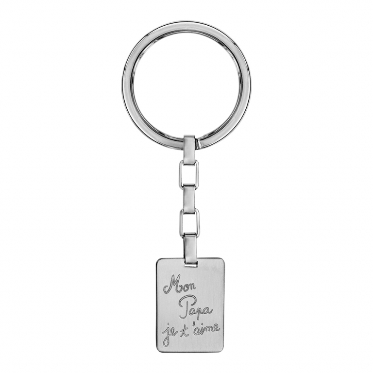 Porte clés acier "Mon Papa je t'aime"
