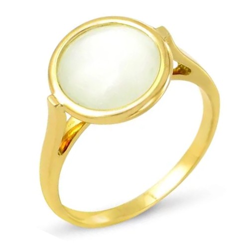 Bague Or 18k Pierre de lune 33542LB