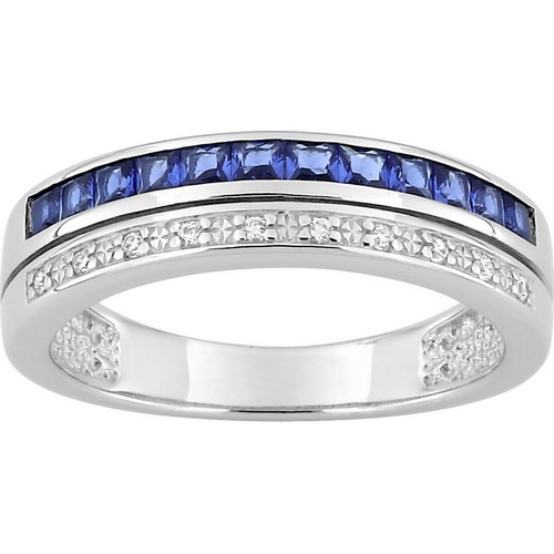 Bague argent 337943.2 bleu