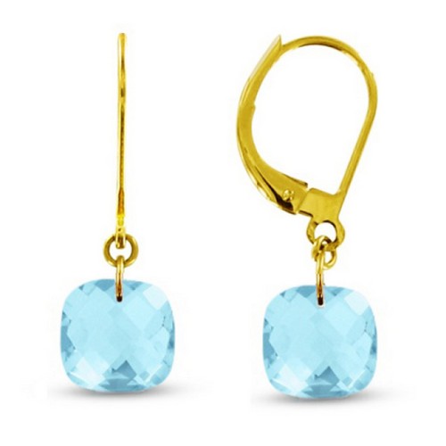 66126b1 Boucles d'oreille Or 18k pendants coussins Topaze
