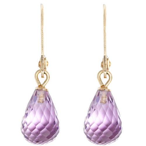 6614071 Boucles d'oreille Or 18k dormeuse Améthyste