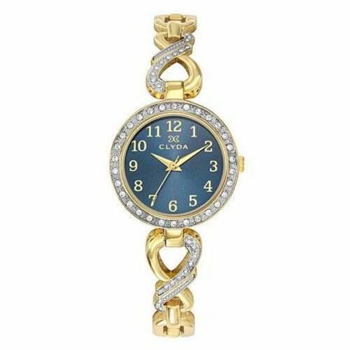 Bijouterie pinto Jussey haute-saone CLA0795PDAX montre femme doré bleu