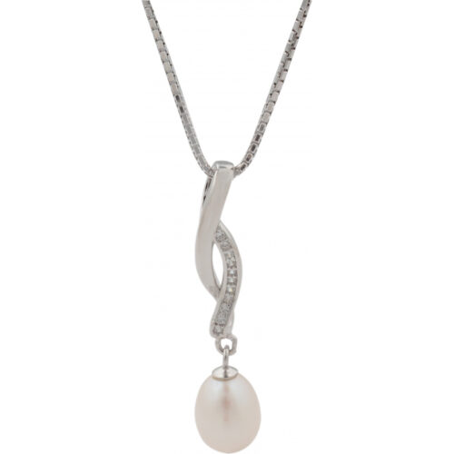 SP 406 Collier argent Perle de culture