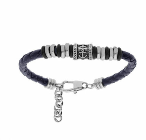 Bracelet Junior acier cuir