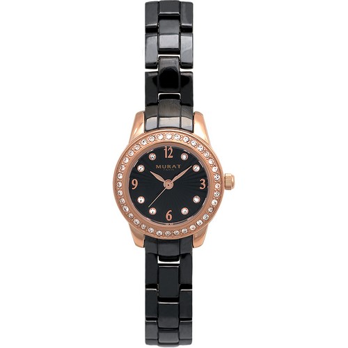 Montre femme MURAT 900245 bracelet céramique noir