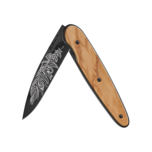 Couteau Acier Personnalisable Finition Titane Noir