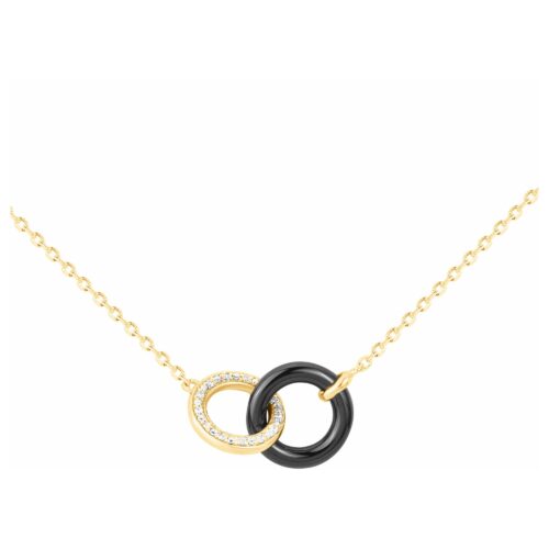 Collier plaqué or céramique N 1.76.0008