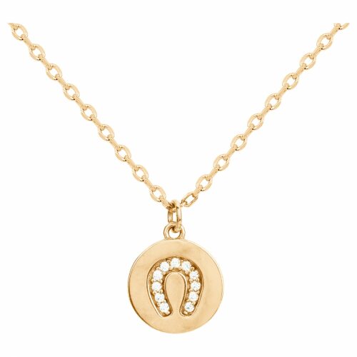Collier plaqué or fer à cheval 66700044