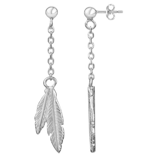 Boucles d'oreille Argent plume 70400232 Bijouterie pinto Jussey haute saone
