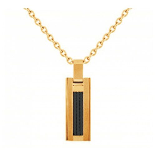 Collier Homme acier doré câble 750245