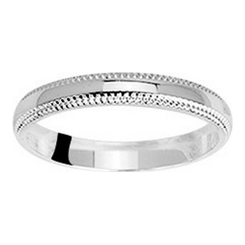 307375 Alliance argent perlée 3mm