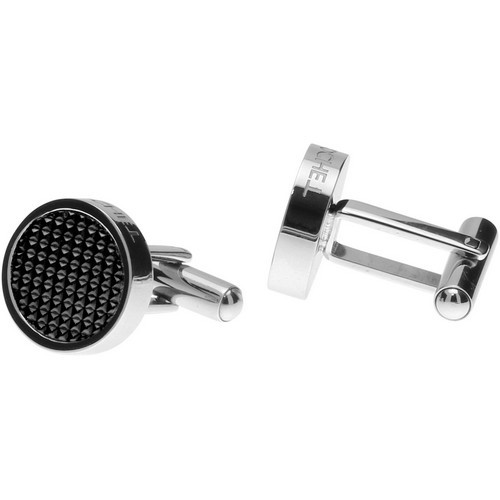 Boutons de manchette Acier noir