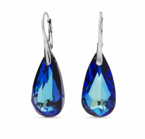Boucles d'oreille Spark Teardrop A73B bleu dormeuse Bijouterie pinto à jussey