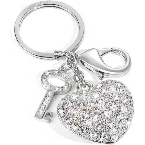 SD0307 Porte clés morellato coeur clef brillant pierre