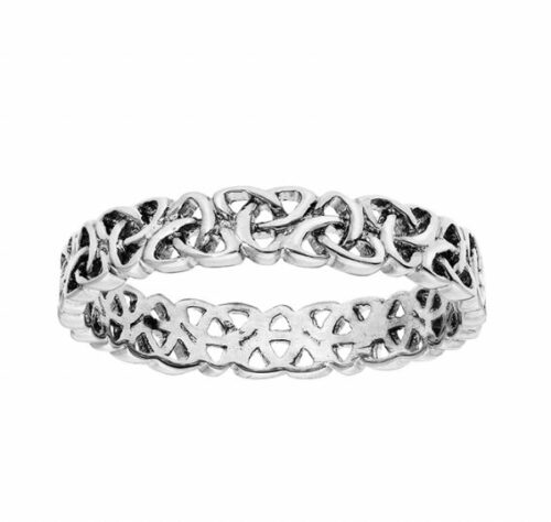 Alliance argent motif bretagne Triskel original celtique