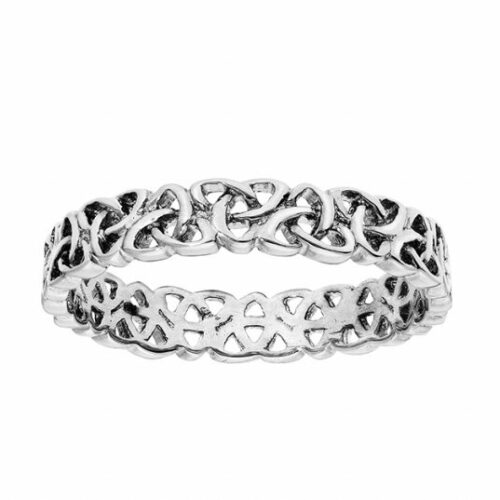 Alliance argent motif bretagne Triskel original celtique