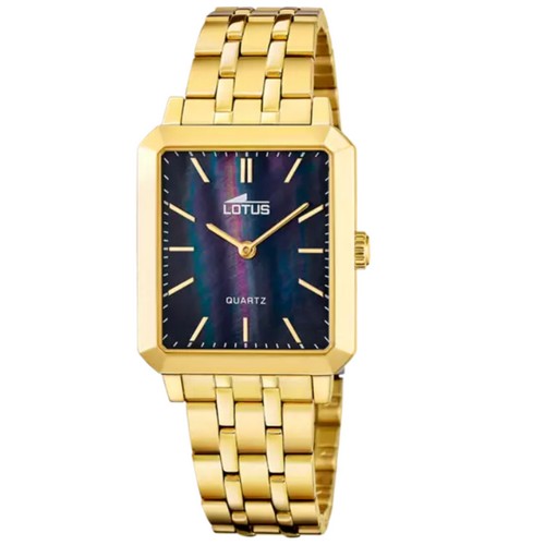 Montre femme Lotus 18982/3 dorée cadran noir reflet violet