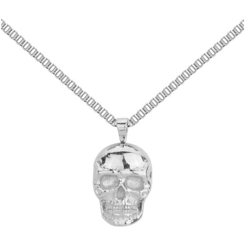 Collier acier Homme tête de mort 75-0259