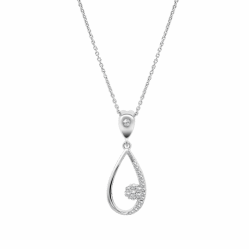 Collier argent Lotus empierré LP3736/1/1