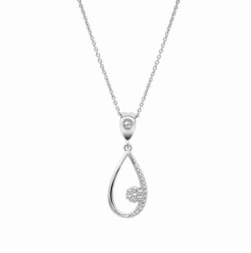 Collier argent Lotus empierré LP3736/1/1