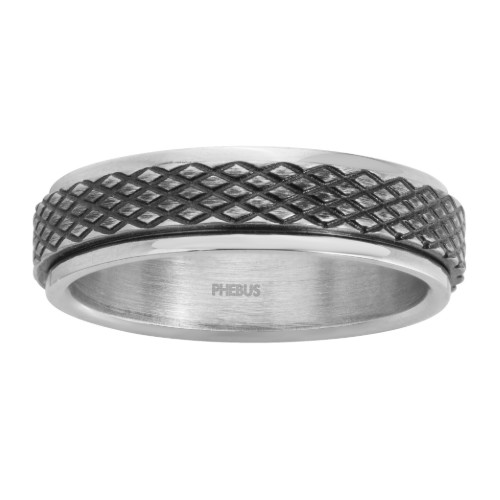 Bague Homme Acier Anti stresse 15.0310
