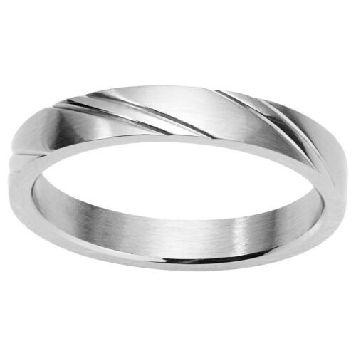 Bague Homme Acier alliance 15.0095 striée