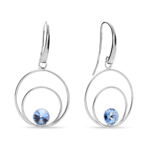Boucles d'oreille Spark A069L bleu clair cristal de Swarovski